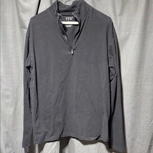 Men's Black Quarter-Zip Sweatshirt